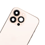 Replacement Back Housing W/ Small Parts Compatible with Apple iPhone 13 Pro (US Version) (Used OEM Pull: Grade A) (Gold)