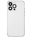 Replacement Back Housing W/ Small Parts Compatible with Apple iPhone 13 Pro (US Version) (Used OEM Pull: Grade B) (Silver)