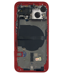 Replacement Back Housing W/ Small Parts Compatible with Apple iPhone 13 (US Version) (Used OEM Pull: Grade A) (Red)