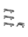 Replacement Hard Buttons (Power / Volume / Switch) Compatible with Apple iPhone 8 Plus (Silver)
