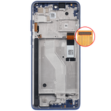 Replacement LCD Assembly With Frame Compatible with Motorola Moto G Stylus 4G (XT2211 / 2022) (Refurbished) (Twilight Blue)