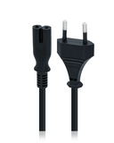 Replacement AC Power Cable Cord Compatible with Microsoft (Game Console Parts) Xbox & PlayStation Consoles (European Version)