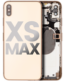 Replacement Back Housing W/ Small Components Pre-Installed Compatible with Apple iPhone XS Max (Used OEM Pull: Grade B) (Gold)