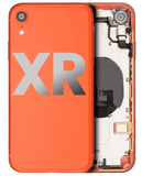 Replacement Back Housing W/ Small Components Pre-Installed Compatible with Apple iPhone XR (Used OEM Pull: Grade B) (Coral)