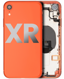 Replacement Back Housing W/ Small Components Pre-Installed Compatible with Apple iPhone XR (Used OEM Pull: Grade C) (Coral)