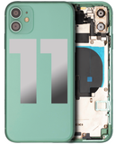 Replacement Back Housing W/ Small Components Pre-Installed Compatible with Apple iPhone 11 (Used OEM Pull: Grade A) (Green)