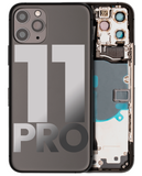 Replacement Back Housing W/ Small Components Pre-Installed Compatible with Apple iPhone 11 Pro (Used OEM Pull: Grade B) (Matte Space Gray)