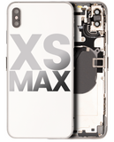 Replacement Back Housing W/ Small Components Pre-Installed Compatible with Apple iPhone XS Max (Used OEM Pull: Grade A) (Silver)