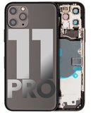 Replacement Back Housing W/ Small Components Pre-Installed Compatible with Apple iPhone 11 Pro (Used OEM Pull: Grade C) (Matte Space Gray)