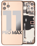 Replacement Back Housing W/ Small Components Pre-Installed Compatible with Apple iPhone 11 Pro Max (Used OEM Pull: Grade C) (Gold)