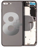 Replacement Back Housing W/ Small Components Pre-Installed Compatible with Apple iPhone 8 Plus (Used OEM Pull: Grade A) (Space Gray)