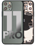 Replacement Back Housing W/ Small Components Pre-Installed Compatible with Apple iPhone 11 Pro (Used OEM Pull: Grade B) (Midnight Green)