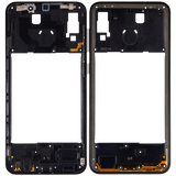 Replacement Mid-Frame Housing Compatible with Samsung Galaxy A20 (A205 / 2019) (International Version) (Black)