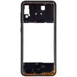 Replacement Mid-Frame Housing Compatible with Samsung Galaxy A20 (A205 / 2019) (International Version) (Black)