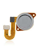Replacement Fingerprint Reader With Flex Cable Compatible with Motorola Moto G 5G (XT2113-3 / 2020) / One 5G Ace (XT2113-1/2 / 2021) (Frosted Silver)
