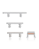 Replacement Hard Buttons (Power / Volume / Switch) Compatible with Apple iPhone XR (White)