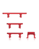 Replacement Hard Buttons (Power / Volume / Switch) Compatible with Apple iPhone XR (Red)