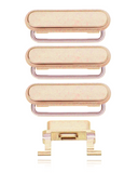 Replacement Hard Buttons (Power / Volume / Switch) Compatible with Apple iPhone 6S Plus (Gold)
