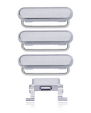 Replacement Hard Buttons (Power / Volume / Switch) Compatible with Apple iPhone 6S Plus (Space Gray)