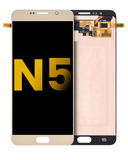 Replacement OLED Assembly Without Frame Compatible with Samsung Galaxy Note 5 (Refurbished) (Gold Platinum)