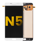Replacement OLED Assembly Without Frame Compatible with Samsung Galaxy Note 5 (Refurbished) (White Pearl)