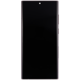 Replacement OLED Assembly With Frame Compatible with Samsung Galaxy S22 Ultra 5G (US & International Version) (Refurbished) (Burgundy)