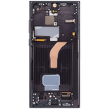 Replacement OLED Assembly With Frame Compatible with Samsung Galaxy S22 Ultra 5G (US & International Version) (Refurbished) (Phantom Black)