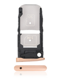 Replacement Sim Card Tray Compatible with Motorola Moto Z Force Droid (XT1650-02 / 2016) (Rose Gold)