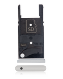 Replacement Sim Card Tray Compatible with Motorola Moto X Style (XT1572 / 2015) (Silver)