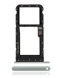 Replacement Sim Card Tray Compatible with Motorola Moto G Power (XT2117 / 2021) (Polar Silver)