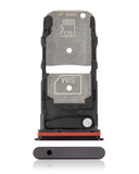 Replacement Single Sim Card Tray Compatible with Motorola Edge Plus 5G (XT2061 / 2020) (Black)