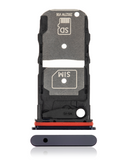 Replacement Single Sim Card Tray Compatible with Motorola Edge Plus 5G (XT2061 / 2020) (Deep Indigo / Blue)
