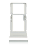 Replacement Single Sim Card Tray Compatible with Motorola Moto G 5G (XT2113-3 / 2020) (Frosted Silver)
