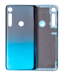 Replacement Back Cover Glass Compatible with Motorola One Macro (XT2016 / 2019) (Space Blue)