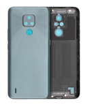 Replacement Back cover Glass Compatible with Motorola Moto E7 (XT2095 / 2020) (Mineral Gray)