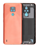 Replacement Back cover Glass Compatible with Motorola Moto E7 (XT2095 / 2020) (Satin Coral)