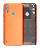 Replacement Back cover Glass Compatible with Motorola Moto E7 Power (XT2097-6 / 2021) (Coral Red)