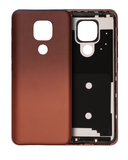 Replacement Back cover Glass Compatible with Motorola Moto E7 Plus (XT2081 / 2020) (Amber Bronze)
