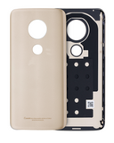 Replacement Back cover Glass Compatible with Motorola Moto G7 Play (XT1952 / 2019) (Gold) (US Version)