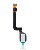 Replacement Home Button With Flex Cable Compatible with Motorola Moto G5 Plus (XT1687 / 2017) (White)