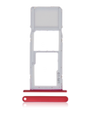 Replacement Single Sim Card Tray Compatible with LG K42 (2020) / K52 (2020) (Red)