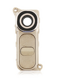 Replacement Back Camera Lens With Power / Volume Buttons Compatible with LG G4 (Gold)
