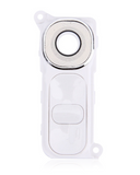 Replacement Back Camera Lens With Power / Volume Buttons Compatible with LG G4 (White)