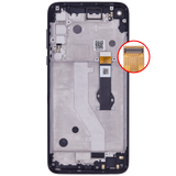 Replacement LCD Assembly With Frame Compatible with Motorola Moto G Power (XT2041/ 2020) (Genuine OEM) (Smoke Black)
