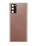 Replacement Back Cover Glass With Camera Lens Compatible with Samsung Galaxy Note 20 5G (No Logo) (Aftermarket Plus) (Mystic Bronze)