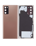 Replacement Back Cover Glass With Camera Lens Compatible with Samsung Galaxy Note 20 5G (No Logo) (Aftermarket Plus) (Mystic Bronze)