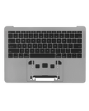 Replacement Top Case Assembly With Battery And Keyboard Compatible with Apple MacBook Pro 13" A1708 (2016) (US Keyboard) (Used OEM Pull: Cosmetic Grade: A) (Space Gray)