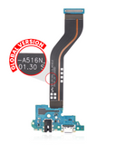 Replacement Charging Port Flex With Headphone Jack Compatible with Samsung Galaxy A51 5G (A516 / 2020) (Global Version) ( A516N) (Premium)