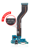 Replacement Charging Port Flex With Headphone Jack Compatible with Samsung Galaxy A51 5G (A516 / 2020) (US Version) (Premium)