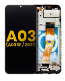 Replacement LCD Assembly With Frame Compatible with Samsung Galaxy A03 (A035F / 2021) (International Version) (Refurbished) (All Colors)